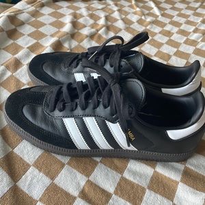 Black Adidas Sambas size W8.5/M7
